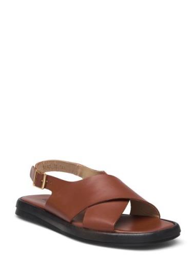 Sandals - Flat Brown ANGULUS