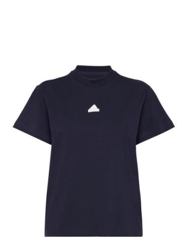 W Bluv Tee Navy Adidas Sportswear