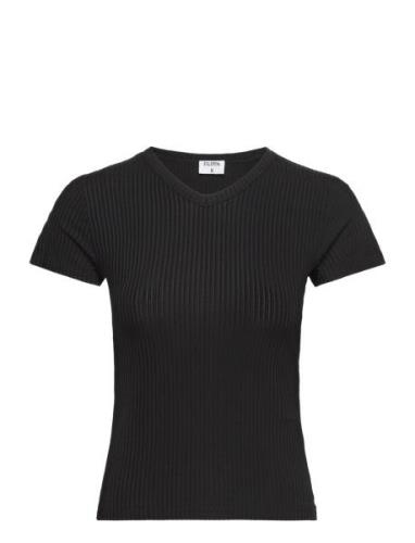 High V Neck Tee Black Filippa K