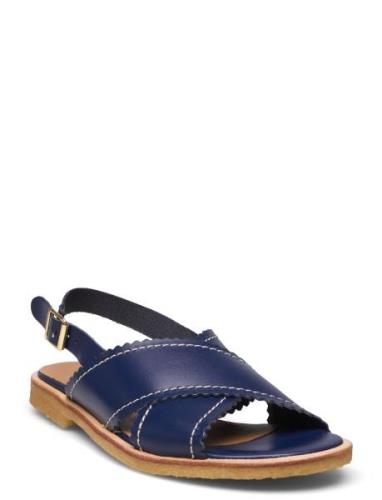 Sandals - Flat - Open Toe - Op Blue ANGULUS