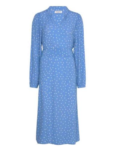 Parisll Midi Dress Ls Blue Lollys Laundry