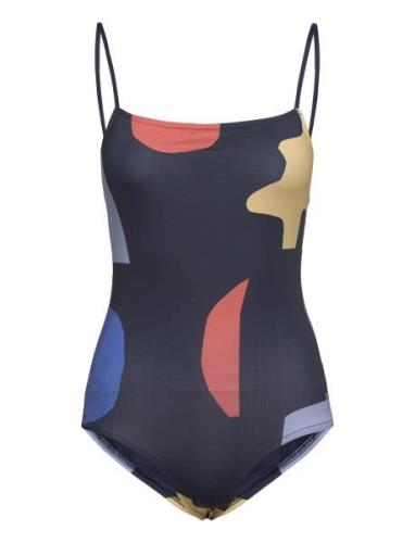 Summer Night Landscape Print Swimsuit Blue Bobo Choses