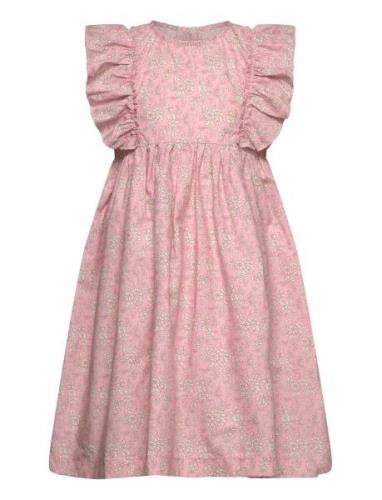 Dress In Liberty Fabric Pink Huttelihut