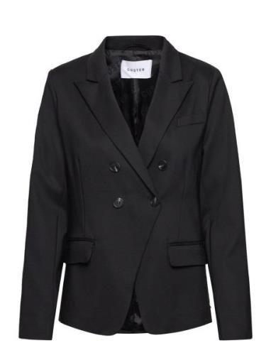 Double-Breasted Blazer With Utility Black Coster Copenhagen