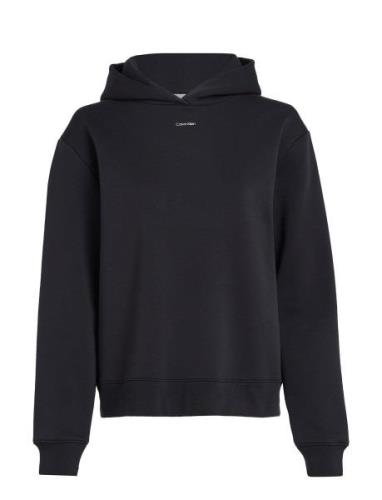 Nano Logo Reg Fleece Hoodie Black Calvin Klein