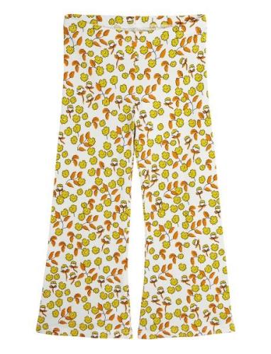 Flowers Aop Flared Trousers Patterned Mini Rodini