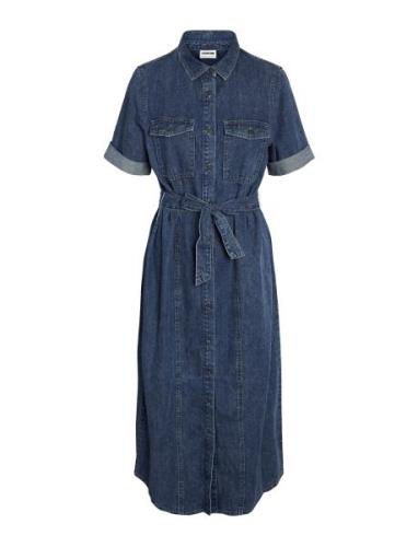 Nmgret Long Shirt Dress Wg004Mb Blue NOISY MAY