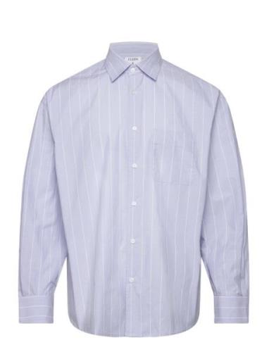 Striped Cotton Poplin Shirt Blue Filippa K