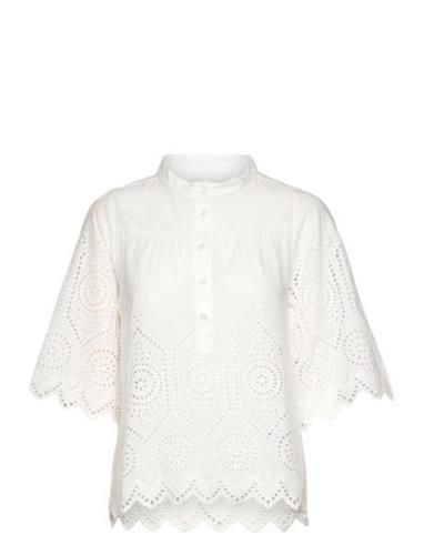 Louisell Blouse Ss White Lollys Laundry