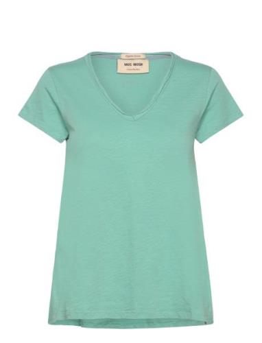 Mmtulli V-Ss Basic Tee Green MOS MOSH