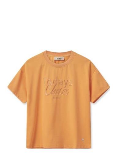 Mmcacho O-Ss Embroidery Tee Orange MOS MOSH