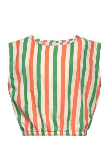 Vertical Stripes Woven Top Patterned Bobo Choses