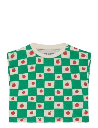 Baby Tomato All Over T-Shirt Green Bobo Choses