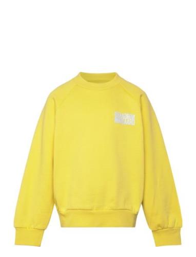 Organic Sweat Allisa Sweatshirt Yellow Mads Nørgaard