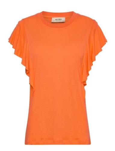 Mmchio Flounce Tee Orange MOS MOSH