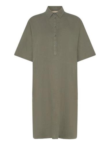 Mmlowana Linen Dress Khaki MOS MOSH