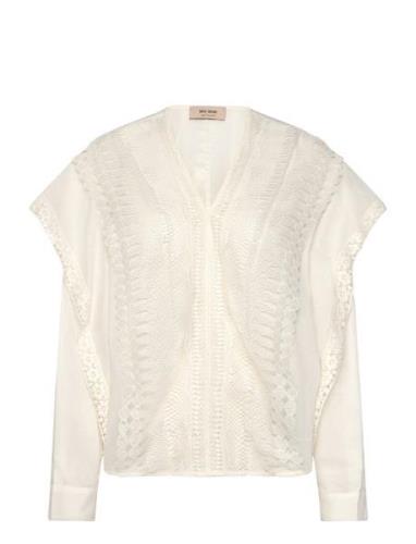 Mmfina Lace Blouse Cream MOS MOSH