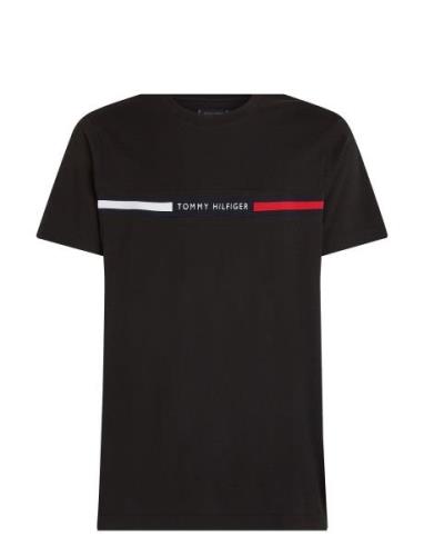 Hilfiger Chest Insert Tee Black Tommy Hilfiger