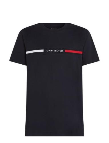 Hilfiger Chest Insert Tee Navy Tommy Hilfiger