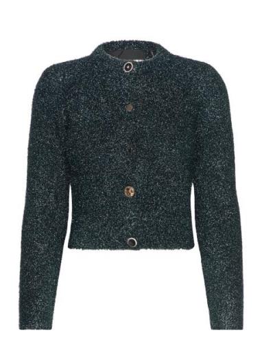 Glitter Knit Cardigan Green ROTATE Birger Christensen