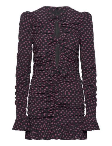 Jacquard Mini Dress Navy ROTATE Birger Christensen