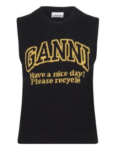 Graphic Lambswool Black Ganni