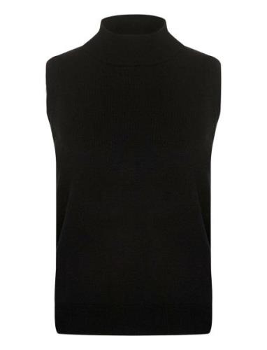 Crvillea Knit Vest Black Cream