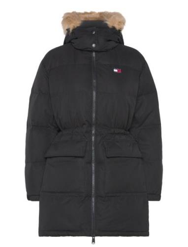 Tjw Midi Alaska Faux Fur Black Tommy Jeans