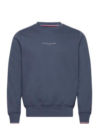 Tommy Logo Tipped Crewneck Navy Tommy Hilfiger