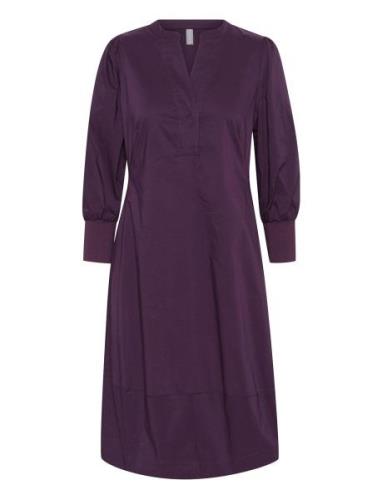 Cuantoinett 3/4 Sleeve Dress Purple Culture