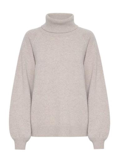 Manzigz Wool Rollneck Beige Gestuz