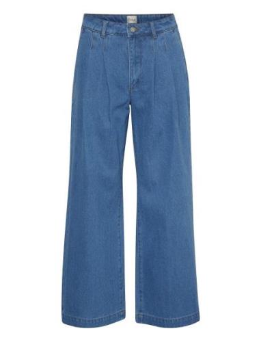 Zitomw 163 High Wide Pant Blue My Essential Wardrobe