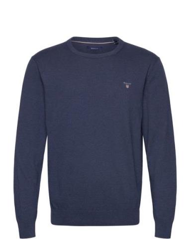 Cotton C-Neck Navy GANT