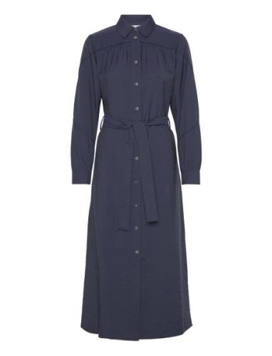 Dress With Belt Blue Coster Copenhagen