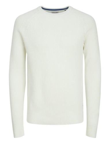 Jjpannel Knit Crew Neck Aw24 White Jack & J S