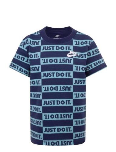 Nike Printed Tee Navy Nike