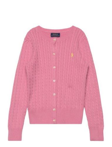 Mini-Cable Cotton Cardigan Pink Ralph Lauren Kids