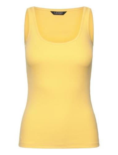 Cotton-Blend Tank Top Yellow Lauren Ralph Lauren