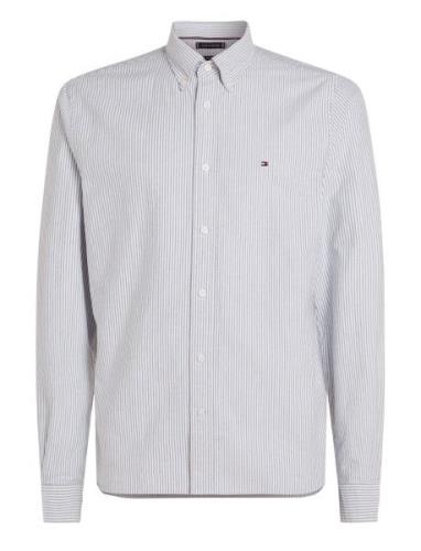 Heritage Oxford Stripe Rf Shirt Blue Tommy Hilfiger