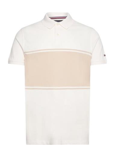 Colorblock Reg Polo Beige Tommy Hilfiger