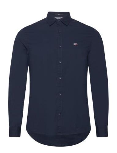 Tjm Reg Entry Poplin Shirt Navy Tommy Jeans