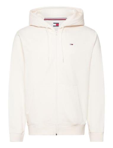 Tjm Reg S Flag Zip Thru White Tommy Jeans