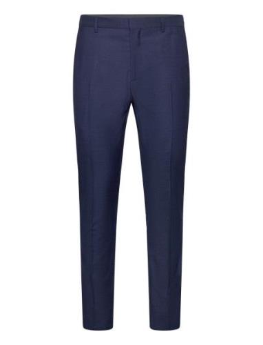 Birdseye Wool Slim Pants Blue Calvin Klein