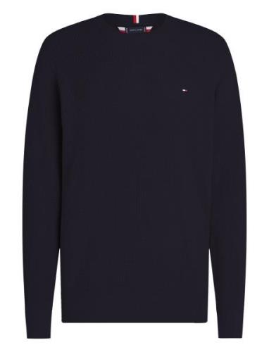 Refined Structure Crew Nk Navy Tommy Hilfiger