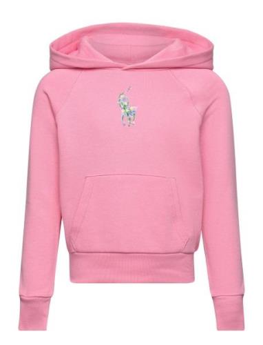 Floral Big Pony Terry Hoodie Pink Ralph Lauren Kids