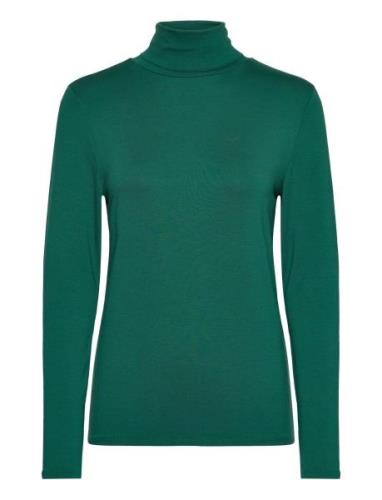 Slhanadi Rollneck Ls Green Soaked In Luxury