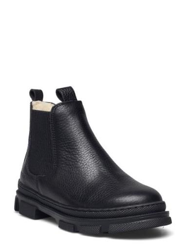 Booties - Flat - With Elastic Black ANGULUS