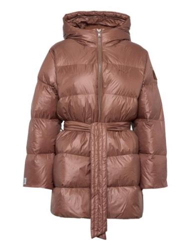 Mid Length Beltet Coat Pink Svea