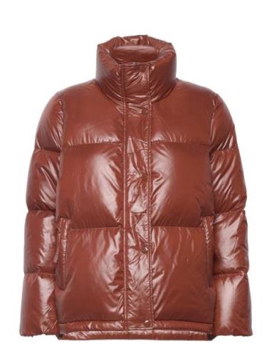 D1. Cropped Down Jacket Brown GANT