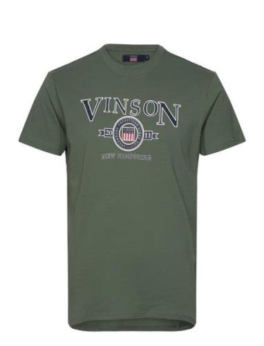 Jeffrey Reg Cot Vin M Tee Green VINSON